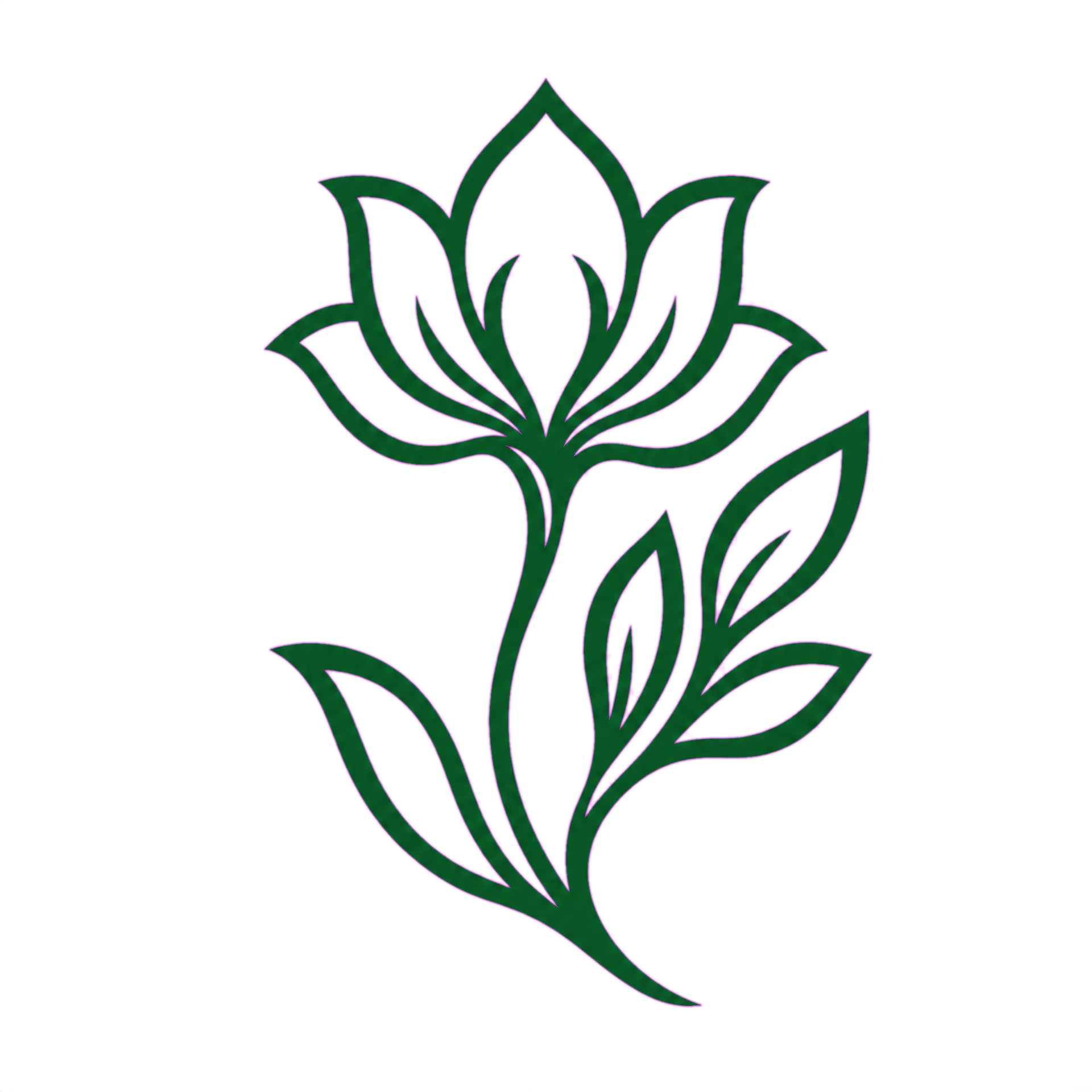 大赛每日_花艺设计盆景庭院景观比拼 品牌标识：森林绿花叶标志
